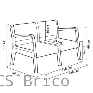 Muebles Jardín Miami Grafito