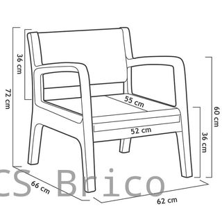Muebles Jardín Miami Grafito