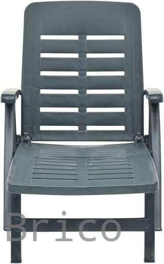 Tumbona Plegable Smeraldo con Ruedas Verde