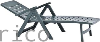 Tumbona Plegable Smeraldo con Ruedas Verde