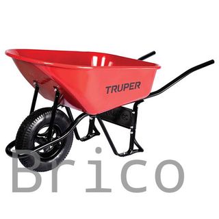 Carretilla 100 Litros Metálica - Neumática - 580 Kg - Truper