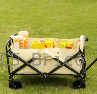 Carro Acero Playa Plegable 50 Kg - 75x53x48 cm