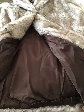 Pelliccia sintetica bianca/argento