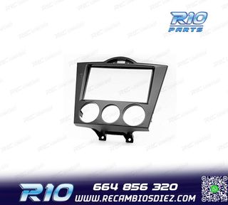 MARCO NEGRO BRILLO RADIO 2-DIN PARA MAZDA RX-8 03-08 AIRE AC