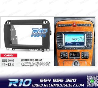 MARCO NEGRO RADIO 2-DIN MERCEDES CLASE S W220