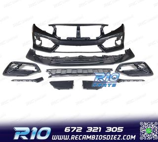 PARAGOLPES DELANTERO HONDA CIVIC 16- LOOK NEW SI
