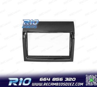 MARCO NEGRO BRILLO RADIO 2-DIN PARA CITROEN JUMPER PEUGEOT B
