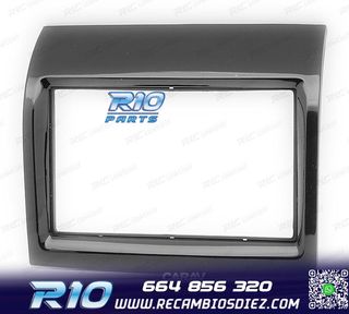 MARCO NEGRO BRILLO RADIO 2-DIN PARA CITROEN JUMPER PEUGEOT B