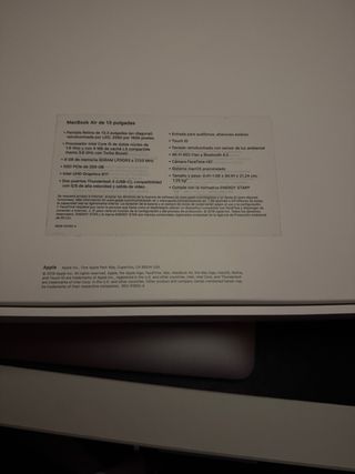 MacBook Air 13' 8GB RAM 256GB