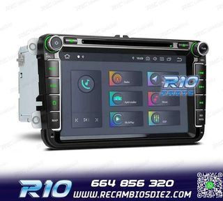 RADIO GPS ANDROID 11 PARA VOLKSWAGEN VW SEAT SKODA CARPLAY F