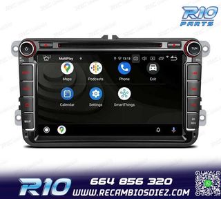 RADIO GPS ANDROID 11 PARA VOLKSWAGEN VW SEAT SKODA CARPLAY F