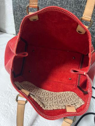 Bolso Carolina Herrera Piel Rojo