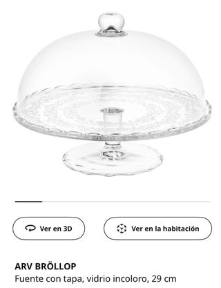 Fuente de vidrio con tapa 10 euros la unidad