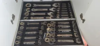 Juego Llaves Fijas Combinadas Trinquete