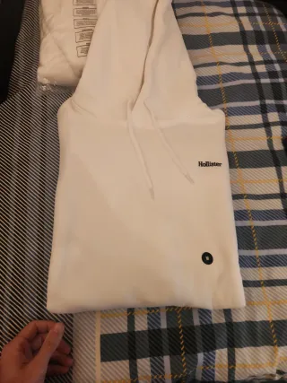 Sudadera Hollister Blanca Talla M