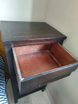 Cajonera de madera oscura 5 cajones