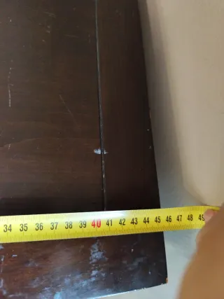 Cajonera de madera oscura 5 cajones