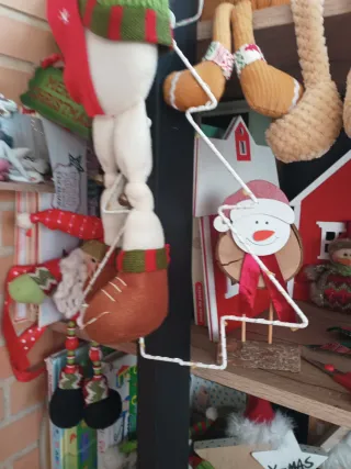 Lote 3 figuras navidad luz M8den30 cm