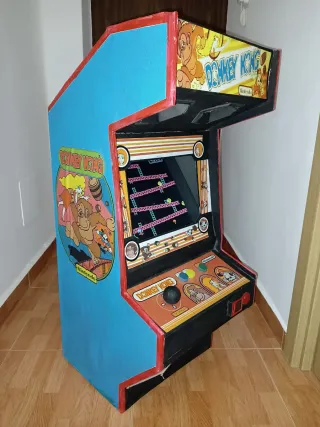 Máquina recreativa decorativa cartón, Donkey Kong