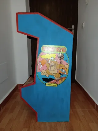Máquina recreativa decorativa cartón, Donkey Kong