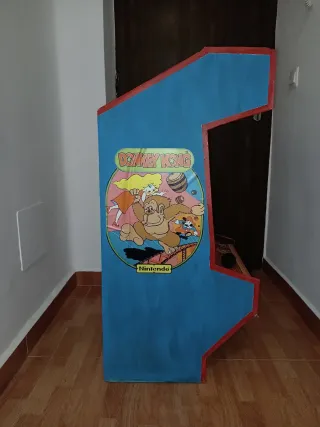 Máquina recreativa decorativa cartón, Donkey Kong