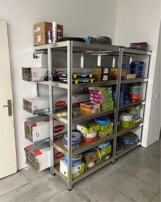 Lote 4 Estanterías Metálicas Galvanizadas