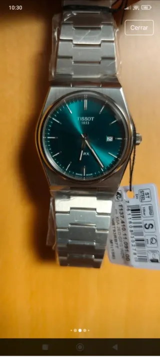 Reloj Tissot PRX 40mm Verde Acero Inoxidable