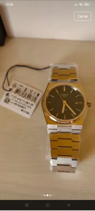 Reloj Tissot PRX 40mm Verde Acero Inoxidable