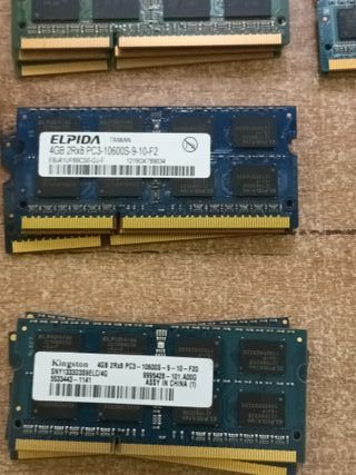 Memorias RAM DDR3 SODIMM 4GB
