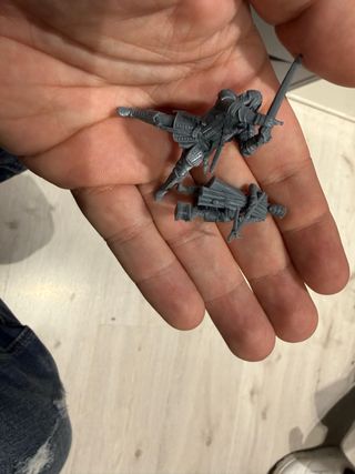 Figuras de guerra en miniatura