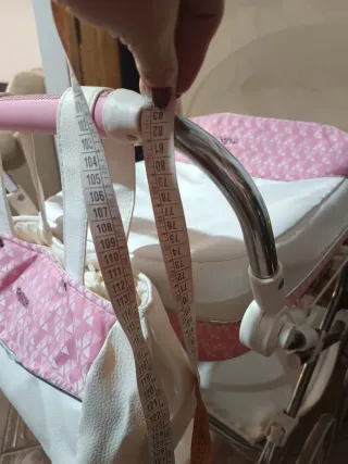 Carro de muñecas reborn rosa