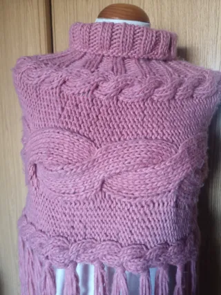 Poncho NUEVO lana suave