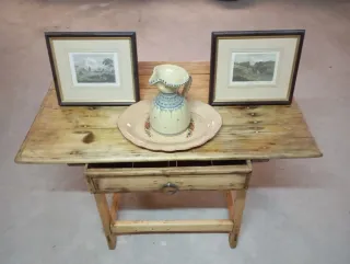 🇪🇦Antigua mesa de cocina o tocinera de madera