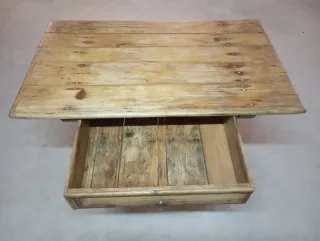 🇪🇦Antigua mesa de cocina o tocinera de madera