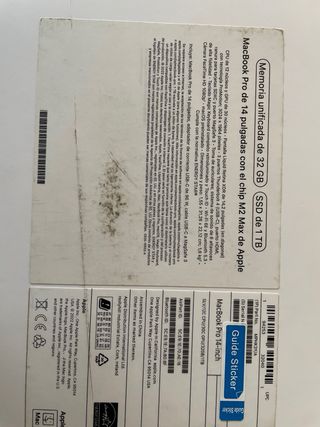 MacBook Pro 14 M2 Max 32GB 1TB 2023