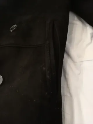 Abrigo Zara Hombre Negro Talla 40