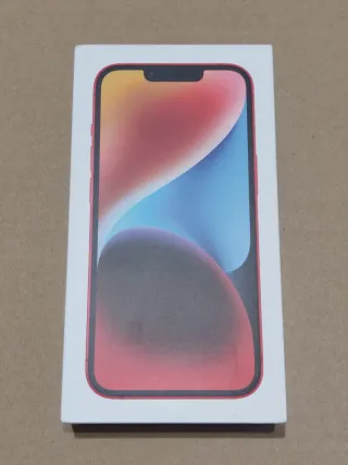 Caja iPhone 14 rojo