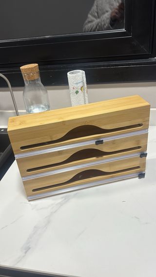 Dispensador de papel de cocina bambú