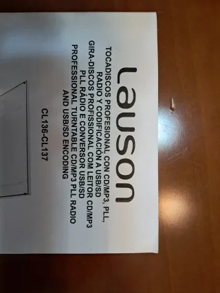 Tocadiscos Lauson USB/CD/MP3/ para reparar