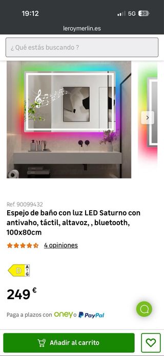 Espejos de baño con bluetooth y altavoz!