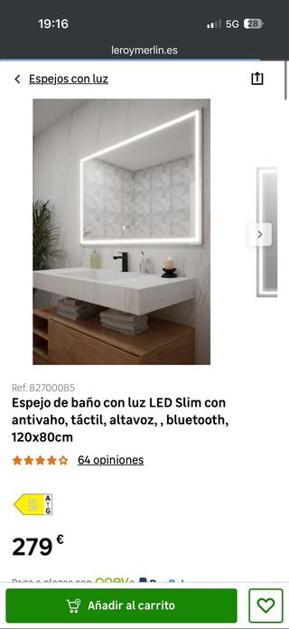 Espejos de baño con bluetooth y altavoz!