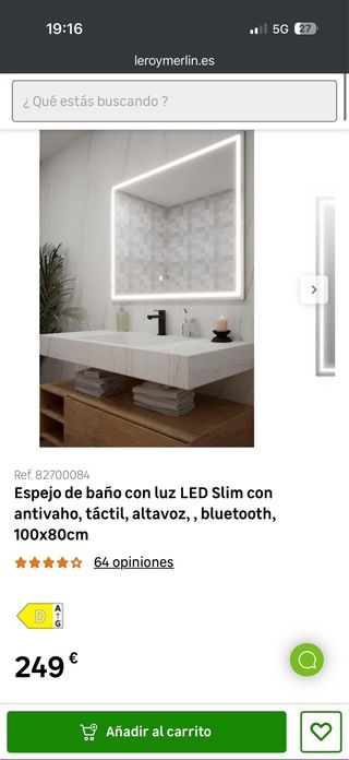 Espejos de baño con bluetooth y altavoz!