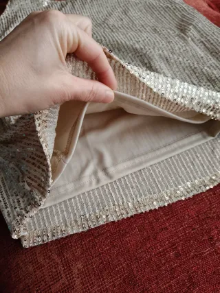 Camiseta dorada lentejuelas