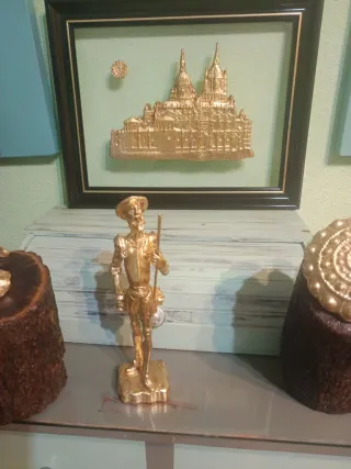 Tallas decorativas pan de oro y plata