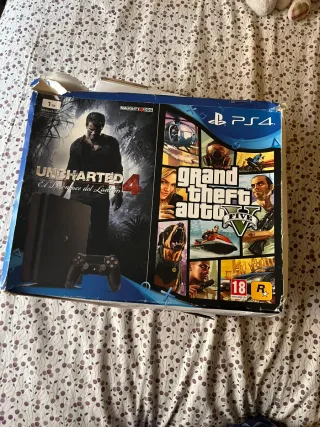 PS4 Slim + 2 Mandos