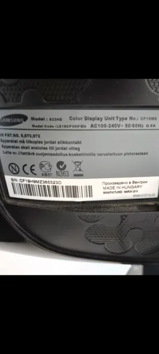 Televisor Samsung 19 Negro