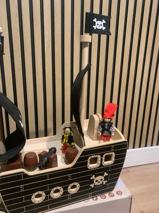 Barco Pirata de Madera Juguete