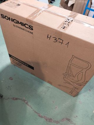 SONGMICS Silla de Oficina, Silla de Escritorio, Respaldo Ergonómico, Altura Ajustable