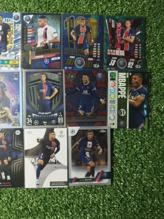Lote 35 cartas Mbappé Panini Topps