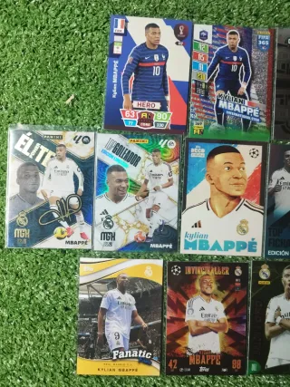 Lote 35 cartas Mbappé Panini Topps
